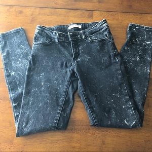 Levi’s 710 Super Skinny Jeans, Black Acid Wash